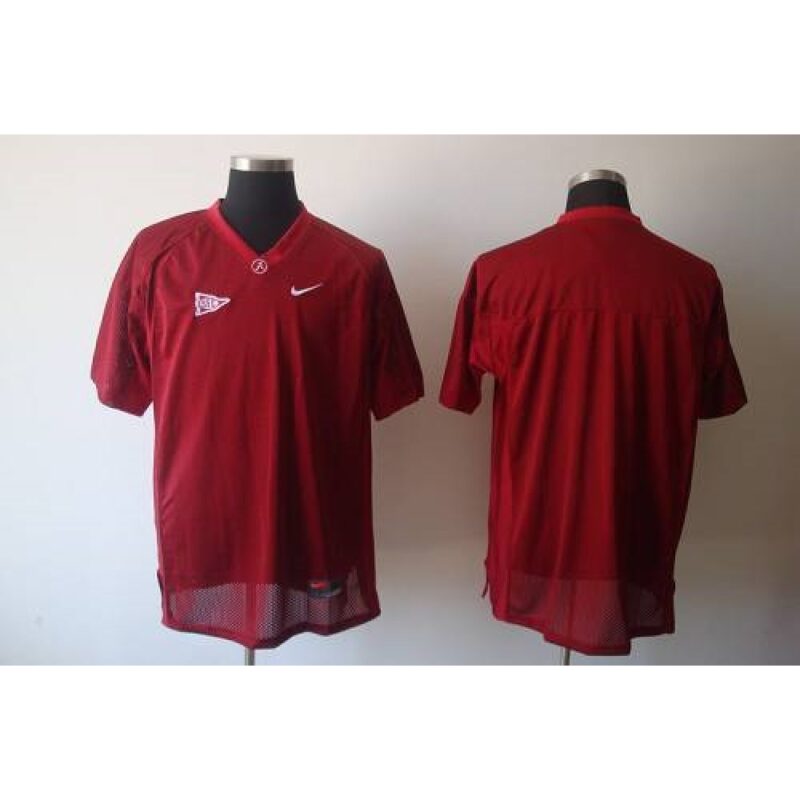 6861c7e39d944_1 Crimson Tide Blank Red Stitched NCAA Jersey