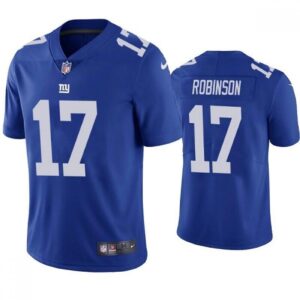 6861c7f99f600_1 Men's New York Giants #17 Wan'Dale Robinson Blue Vapor Limited Stitched Jersey
