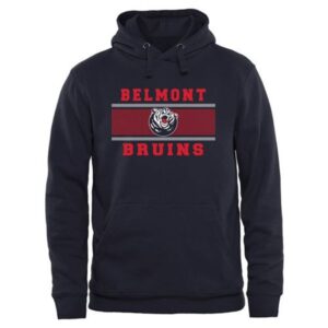 6861c8231e8e8_1 Belmont Bruins Micro Mesh Pullover Hoodie Navy Blue