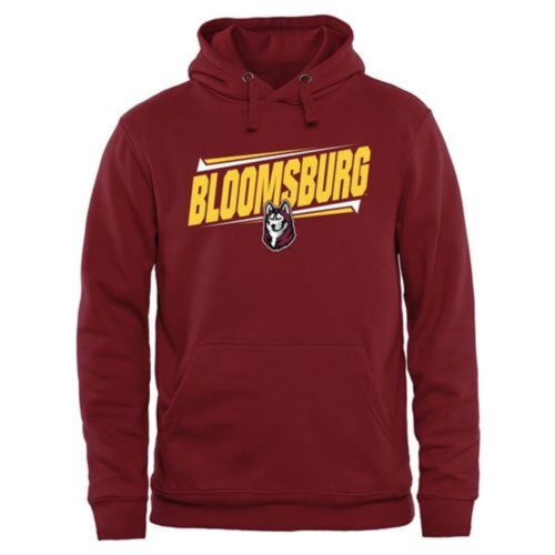 6861c88f2465f_1 Bloomsburg Huskies Double Bar Pullover Hoodie Maroon