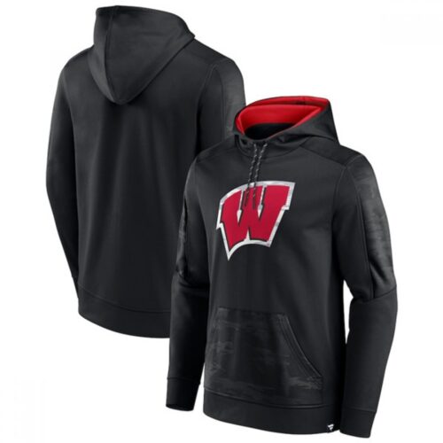 6861c8d3d9842_1 Men's Wisconsin Badgers Black On The Ball Pullover Hoodie