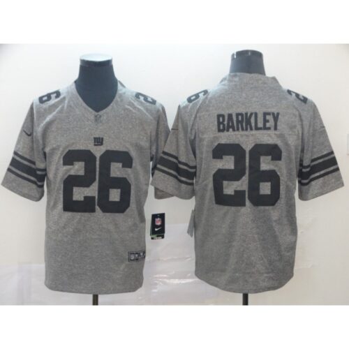 6861c8e49f269_1 Men's New York Giants #26 Saquon Barkley Grey Limited NFL Jersey