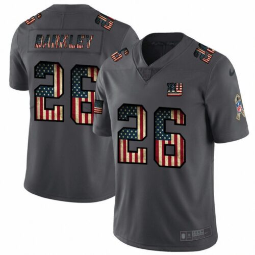 6861c8ead76b0_1 Men's New York Giants #26 Saquon Barkley Grey 2019 Salute To Service USA Flag Fashion Limited Stitched NFL Jersey