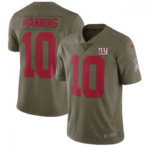 6861c8fe8cfe1_1 Men's New York Giants #10 Eli Manning Olive Salute To Service Limited Stitched NFL Jersey