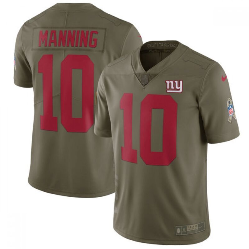6861c8fe8cfe1_1 Men's New York Giants #10 Eli Manning Olive Salute To Service Limited Stitched NFL Jersey