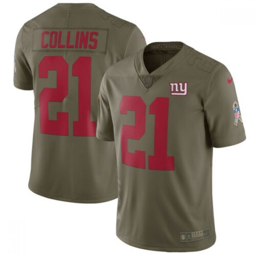 6861c904ae3f2_1 Men's New York Giants #21 Landon Collins Olive Salute To Service Limited Stitched NFL Jersey