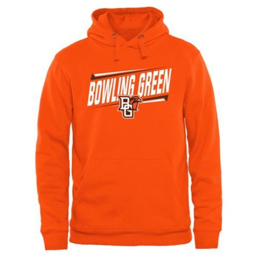 6861c907436b5_1 Bowling Green St. Falcons Double Bar Pullover Hoodie Orange