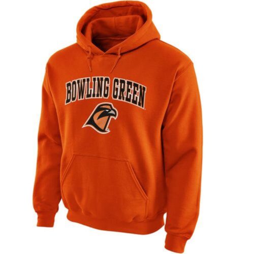 6861c90d2e6a5_1 Bowling Green St. Falcons Midsize Arch Pullover Hoodie Orange