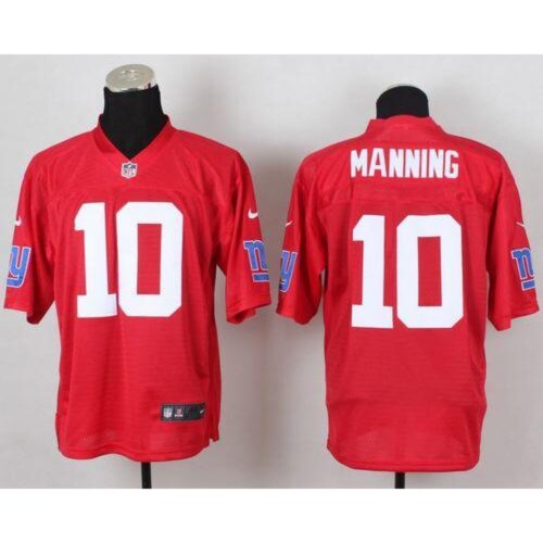 6861c92b304f7_1 Giants #10 Eli Manning Red Men's Stitched NFL Elite QB Practice Jersey