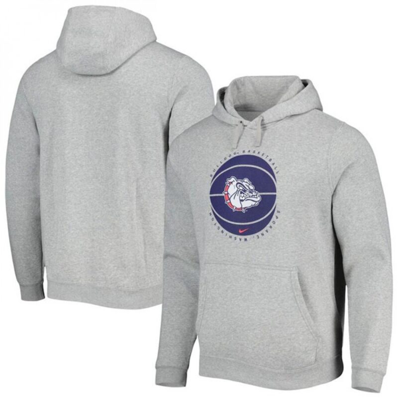 6861c933214e2_1 Men's Georgia Bulldogs Grey Basketball Pullover Hoodie