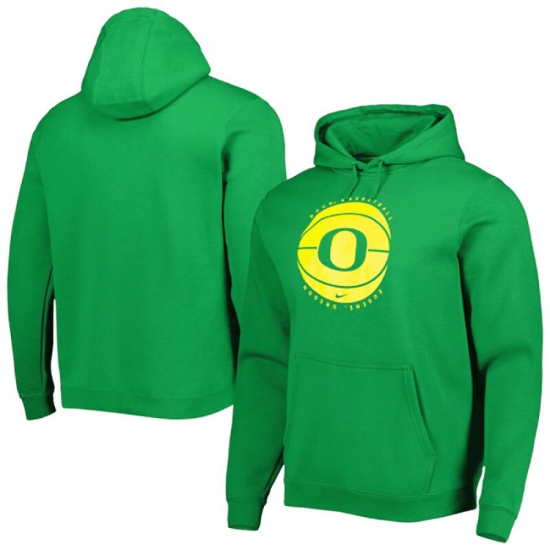6861c9482aba0_1 Men's Oregon Ducks Green Basketball Pullover Hoodie