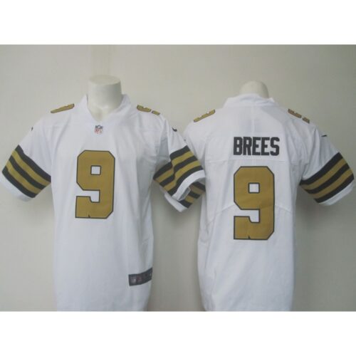 6861c9490fef5_1 Men's Saints #9 Dree Brees White Limited Rush Stitched NFL Jersey
