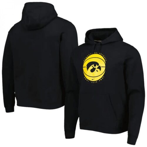 6861c953ef0af_1 Men's Iowa Hawkeyes Black Basketball Pullover Hoodie