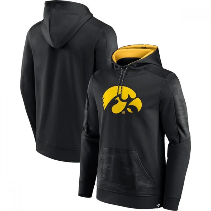 6861c959a9e00_1 Men's Iowa Hawkeyes Black On The Ball Pullover Hoodie