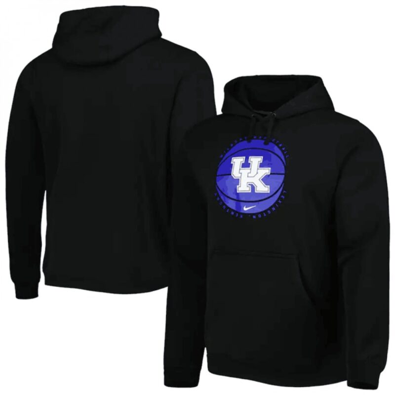 6861c95c860d8_1 Men's Kentucky Wildcats Black Basketball Pullover Hoodie