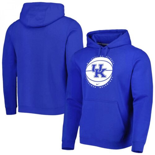 6861c9653b484_1 Men's Kentucky Wildcats Royal Basketball Pullover Hoodie