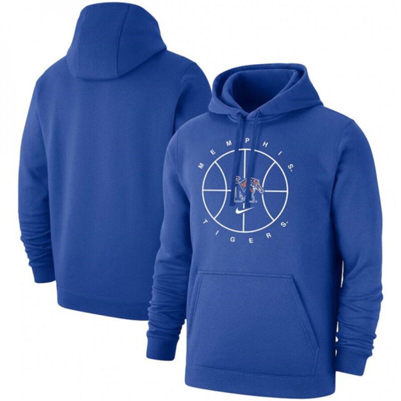 6861c971b0a70_1 Men's Memphis Tigers Royal Basketball Icon Club Fleece Pullover Hoodie