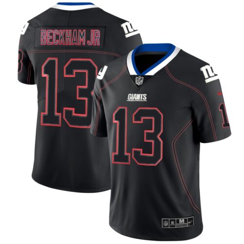 6861c985df26e_1 Men's New York Giants #13 Odell Beckham Jr. Black 2018 Lights Out Color Rush NFL Limited Jersey