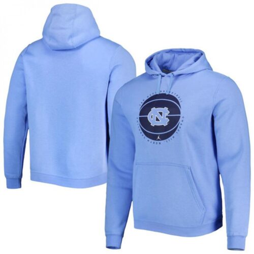 6861c98686e95_1 Men's North Carolina Tar Heels Blue Basketball Pullover Hoodie