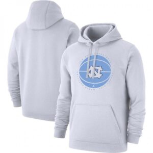 6861c99259243_1 Men's North Carolina Tar Heels White Basketball Pullover Hoodie