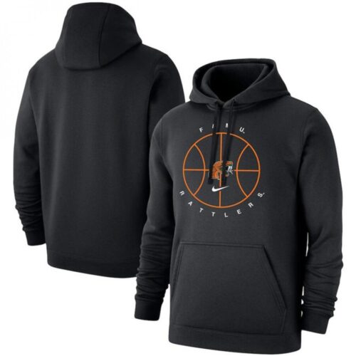 6861c9ed3c0b5_1 Men's Florida A&M Rattlers Black Basketball Icon Club Fleece Pullover Hoodie