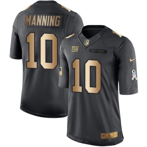 6861c9fb76fc2_1 Giants #10 Eli Manning Black Men's Stitched NFL Limited Gold Salute To Service Jersey