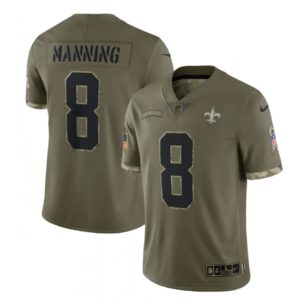 6861ca9504e8b_1 Men's New Orleans Saints #8 Archie Manning Olive 2022 Salute To Service Limited Stitched Jersey