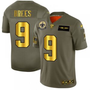 6861ca9b7ad57_1 Men's New Orleans Saints #9 Drew Brees 2019 Olive/Gold Salute To Service Limited Stitched NFL Jersey