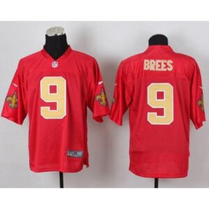 6861caa243d97_1 Saints #9 Drew Brees Red Men's Stitched NFL Elite QB Practice Jersey