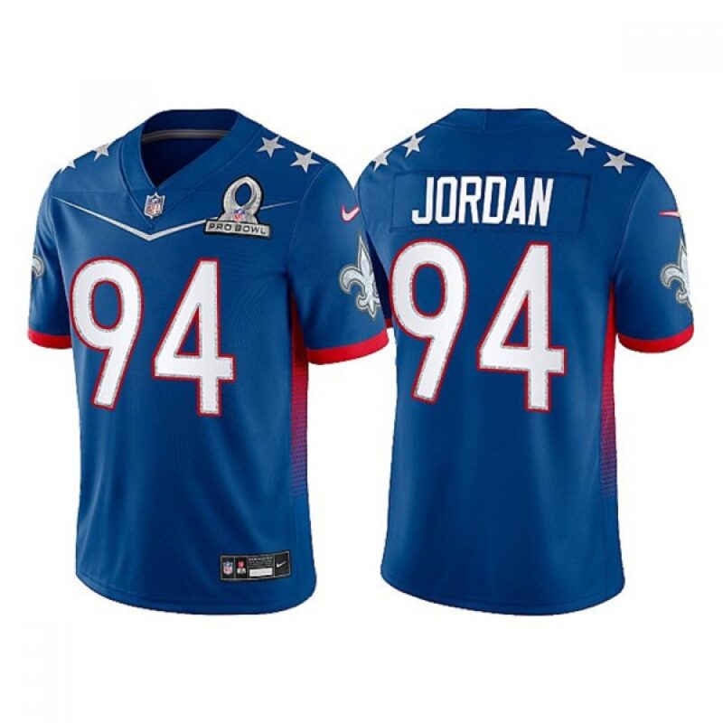 6861caaf11754_1 Men's New Orleans Saints #94 Cameron Jordan 2022 Royal Pro Bowl Stitched Jersey