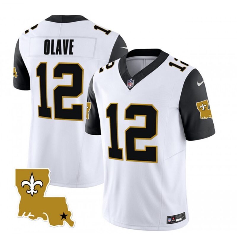 6861cab23dbca_1 Men's New Orleans Saints #12 Chris Olave White 2023 F.U.S.E. 1987 Legacy Vapor Stitched Jersey