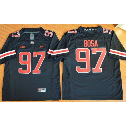 6861cab9a3d5c_1 Buckeyes #97 Joey Bosa Black(Red No.) Limited Stitched NCAA Jersey