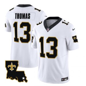 6861cabbe158f_1 Men's New Orleans Saints #13 Michael Thomas White 2023 F.U.S.E. 1987 Legacy Vapor Stitched Jersey