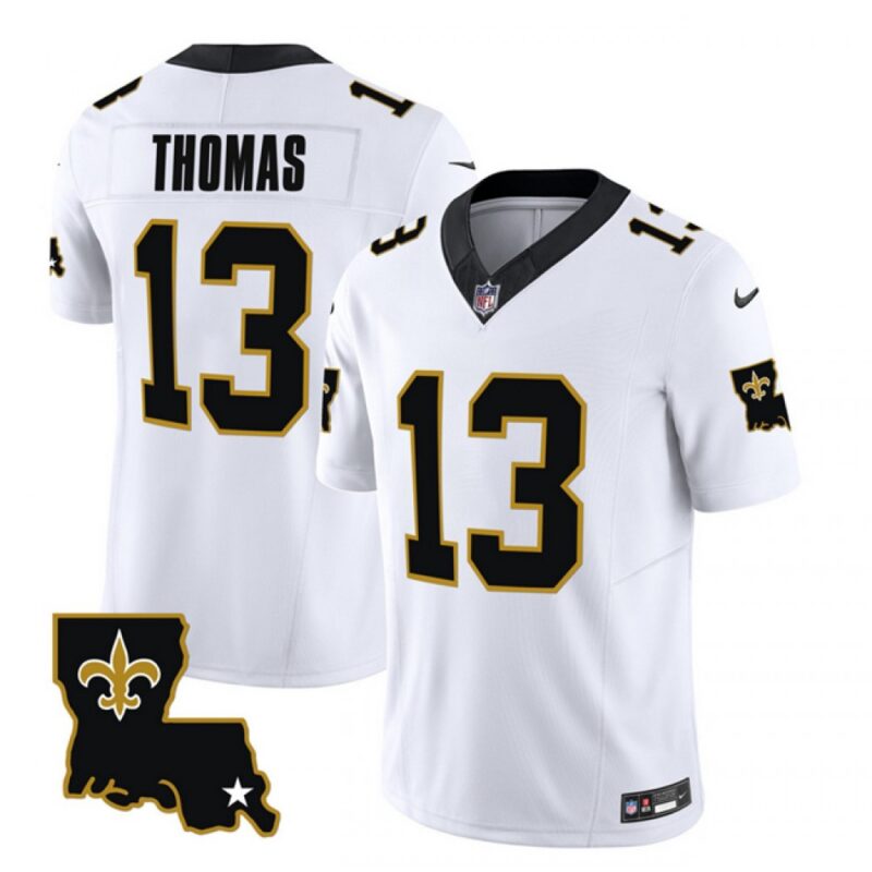 6861cabbe158f_1 Men's New Orleans Saints #13 Michael Thomas White 2023 F.U.S.E. 1987 Legacy Vapor Stitched Jersey
