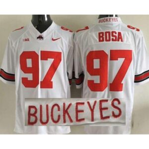 6861cacc0594f_1 Buckeyes #97 Joey Bosa White Limited Stitched NCAA Jersey