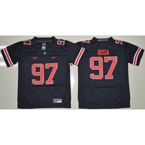 6861cad2524e9_1 Buckeyes #97 Joey Bosa Black(Red No.) Limited Stitched Youth NCAA Jersey