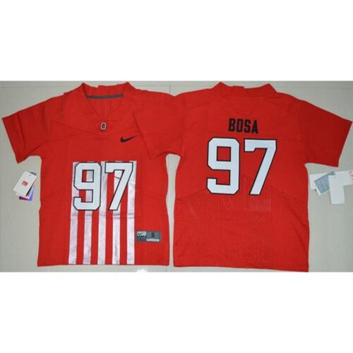 6861cad8604af_1 Buckeyes #97 Joey Bosa Red Alternate Elite Stitched Youth NCAA Jersey
