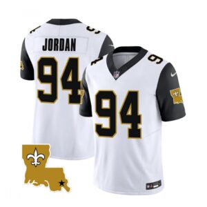 6861caded2cf6_1 Men's New Orleans Saints #94 Cameron Jordan White 2023 F.U.S.E. 1987 Legacy Vapor Stitched Jersey