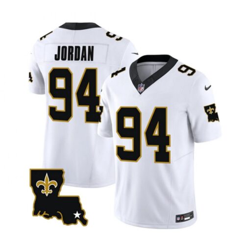 6861cae501c31_1 Men's New Orleans Saints #94 Cameron Jordan White 2023 F.U.S.E. 1987 Legacy Vapor Stitched Jersey