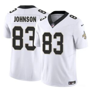 6861caf413832_1 Men's New Orleans Saints #83 Juwan Johnson White 2023 F.U.S.E. Vapor Untouchable Limited Stitched Jersey