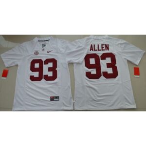 6861cafa14356_1 Crimson Tide #93 Jonathan Allen White Limited Stitched NCAA Jersey