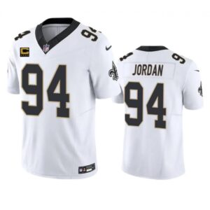 6861cafd07286_1 Men's New Orleans Saints #94 Cameron Jordan White 2023 F.U.S.E. With 4-Star C Patch Vapor Untouchable Limited Stitched Jersey