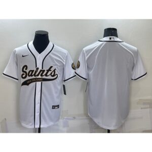 6861cb09213c4_1 Men's New Orleans Saints Blank White Cool Base Stitched Baseball Jersey