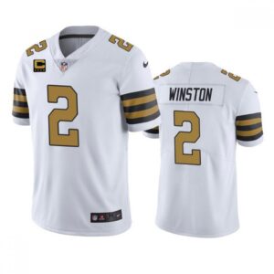 6861cb1586855_1 Men's New Orleans Saints 2022 #2 Jameis Winston White With 4-star C Patch Color Rush Cool Base Stitched Jersey