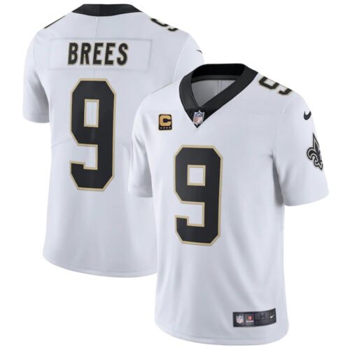 6861cb1f43bd1_1 Men's New Orleans Saints #9 Drew Brees White With C Patch Stitched NFL Jersey