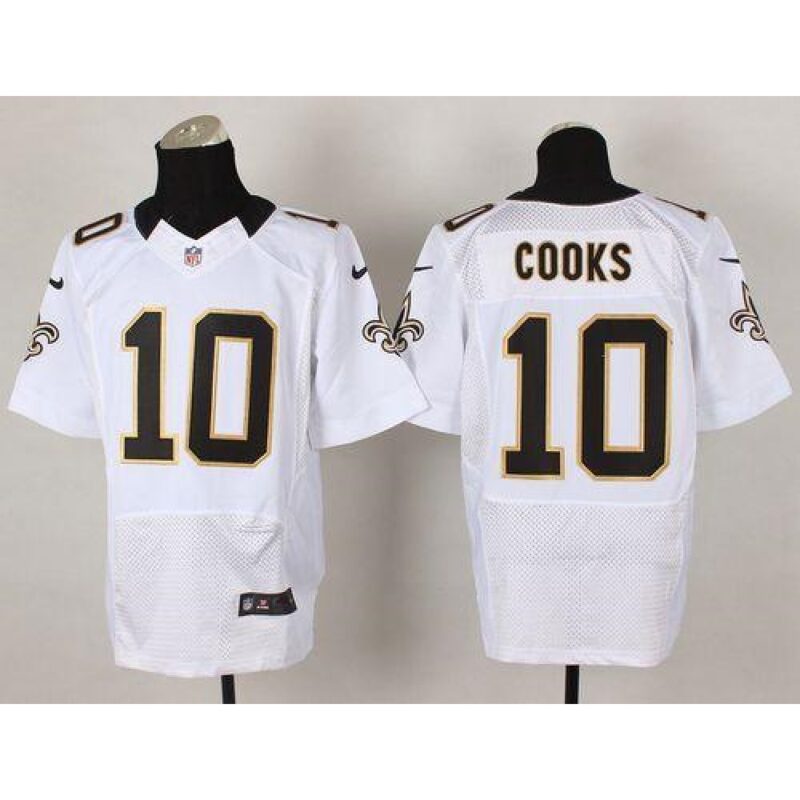6861cb28f3e09_1 Saints #10 Brandin Cooks White Men's Stitched NFL Elite Jersey