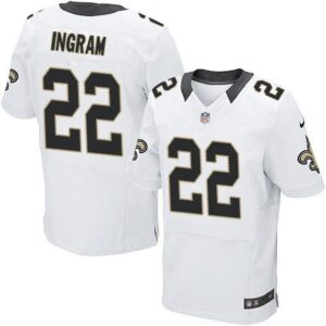 6861cb2f7ba53_1 Saints #22 Mark Ingram White Men's Stitched NFL Elite Jersey
