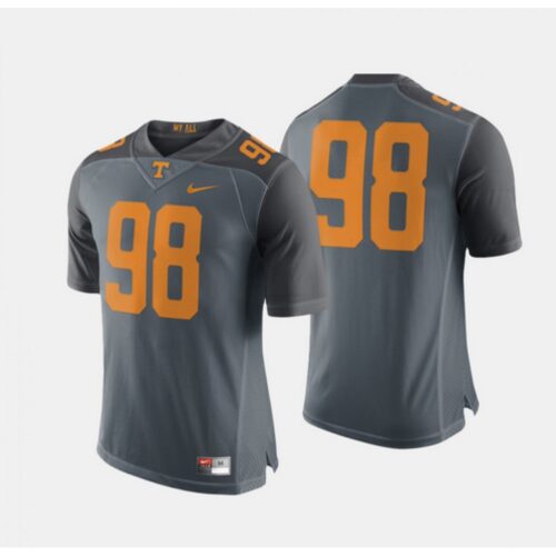 6861cb2fdd045_1 Men's Tennessee Volunteers #98 Gray College Football Stitched Jersey