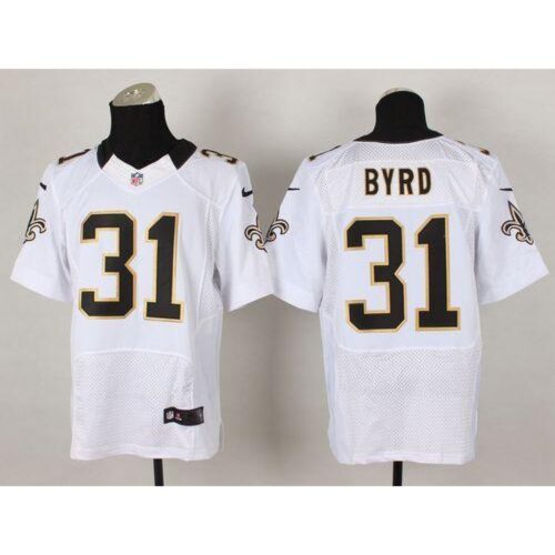 6861cb35cebc2_1 Saints #31 Jairus Byrd White Men's Stitched NFL Elite Jersey