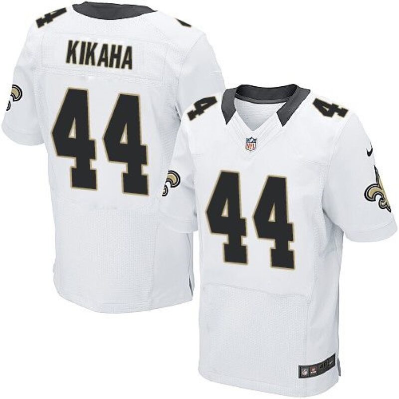 6861cb38f2987_1 Saints #44 Hau'oli Kikaha White Men's Stitched NFL Elite Jersey